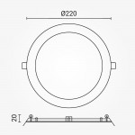 18W LED Mini Panel Rund Kaltweiß 18W LED Mini Panel Rund Kaltweiß