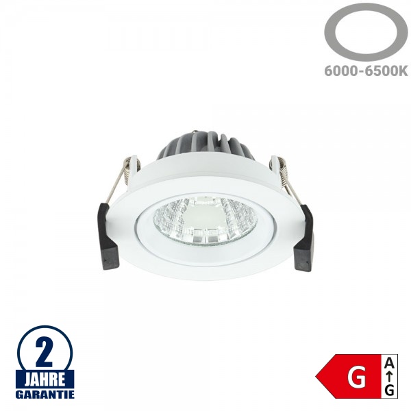 8W LED COB Einbauleuchte Rund Schwenkbar Kaltweiß 8W LED COB Einbauleuchte Rund Schwenkbar Kaltweiß