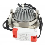 8W LED COB Einbauleuchte Rund Schwenkbar Kaltweiß Inox 8W LED COB Einbauleuchte Rund Schwenkbar Kaltweiß Inox