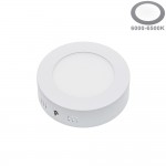 6W LED Aufbau Mini Panel Rund Kaltweiß 6W LED Aufbau Mini Panel Rund Kaltweiß