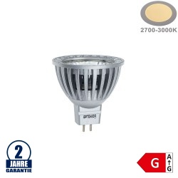 6W LED COB GU5.3/MR16 Spot Warmweiß