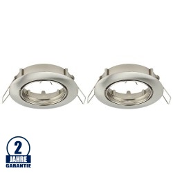 Einbaurahmen für LED MR16/GU10 Rund Schwenkbar Inox