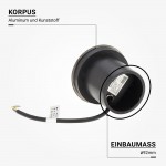 3W LED Bodenleuchte für Außenmontage 230V IP65 Warmweiß 3W LED Bodenleuchte für Außenmontage 230V IP65 Warmweiß