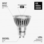 6W LED COB GU10 Spot Neutralweiß 6W LED COB GU10 Spot Neutralweiß