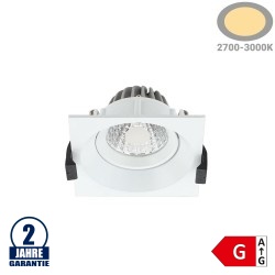 8W Einbauleuchte COB Quad Schwenkbar Warmweiß