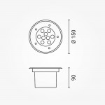 7W LED Bodenleuchte für Außenmontage 230V IP65 Kaltweiß 7W LED Bodenleuchte für Außenmontage 230V IP65 Kaltweiß