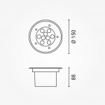 7W LED Bodenleuchte für Außenmontage 230V IP65 Warmweiß 7W LED Bodenleuchte für Außenmontage 230V IP65 Warmweiß