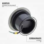 7W LED Bodenleuchte für Außenmontage 230V IP65 Warmweiß 7W LED Bodenleuchte für Außenmontage 230V IP65 Warmweiß