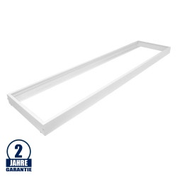 LED Panel Rahmen 1200 x 300 mm Aluminium Weiß