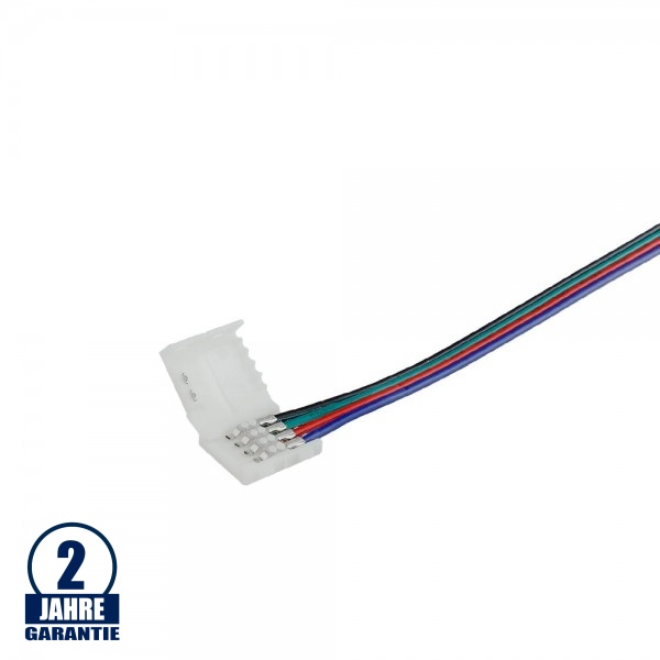 Connector mit Kabel für 10mm Led Streifen RGB 12V-24V Connector mit Kabel für 10mm Led Streifen RGB 12V-24V