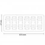 150W LED Tunnelleuchte 5700K Kaltweiß Schwarz 150W LED Tunnelleuchte 5700K Kaltweiß Schwarz