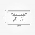 15W LED AR111/G53 12V AC/DC 120° Warmweiß 15W LED AR111/G53 12V AC/DC 120° Warmweiß