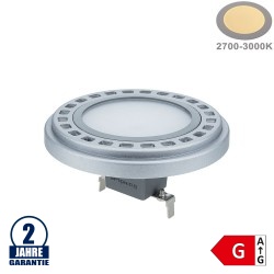 15W LED AR111/G53 12V AC/DC 120° Warmweiß