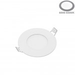 3W LED Mini Panel Rund Kaltweiß