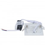 3W LED Mini Panel Quadratisch Kaltweiß 3W LED Mini Panel Quadratisch Kaltweiß