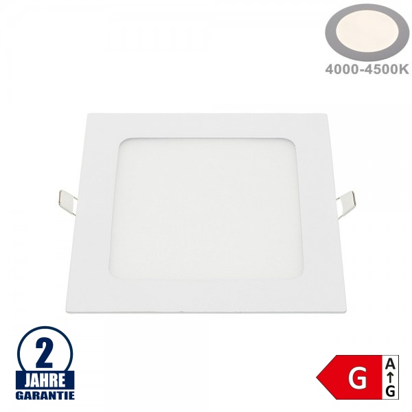 12W LED Mini Panel Quadratisch Neutralweiß 12W LED Mini Panel Quadratisch Neutralweiß