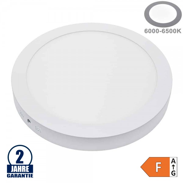 24W LED Aufbau Mini Panel Rund Kaltweiß 24W LED Aufbau Mini Panel Rund Kaltweiß