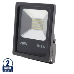 20W LED SMD Fluter Neutralweiß Schwarz