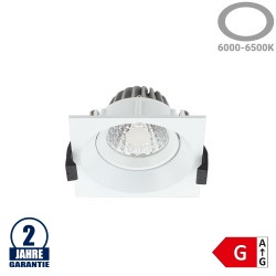 8W LED COB Einbauleuchte Quadratisch Schwenkbar Kaltweiß