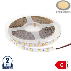 60SMD/m 14,4W/m 24V LED Streifen 5050 Warmweiß 1m
