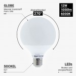 12W LED E27 G95 Globe Kunststoff Kaltweiß 12W LED E27 G95 Globe Kunststoff Kaltweiß