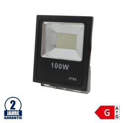 100W LED SMD Fluter Kaltweiß Schwarz
