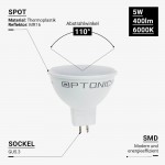 5W LED SMD GU5.3/MR16 Spot 110° Kaltweiß 5W LED SMD GU5.3/MR16 Spot 110° Kaltweiß