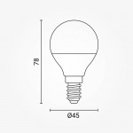 6W LED E14 G45 Birne Kunststoff Kaltweiß 6W LED E14 G45 Birne Kunststoff Kaltweiß