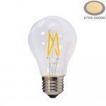 5W LED FILAMENT E27 A60 Birne Glas Warmweiß 5W LED FILAMENT E27 A60 Birne Glas Warmweiß