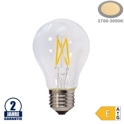 5W LED FILAMENT E27 A60 Birne Glas Warmweiß