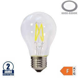 4W LED FILAMENT E27 A60 Birne Glas Kaltweiß