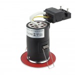 Einbaurahmen für LED GU10 Rund Fixiert Chrom IP20 Einbaurahmen für LED GU10 Rund Fixiert Chrom IP20