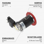 Einbaurahmen für LED GU10 Rund Fixiert Chrom IP20 Einbaurahmen für LED GU10 Rund Fixiert Chrom IP20