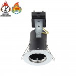 Einbaurahmen für LED GU10 Rund Fixiert Chrom IP20 Einbaurahmen für LED GU10 Rund Fixiert Chrom IP20