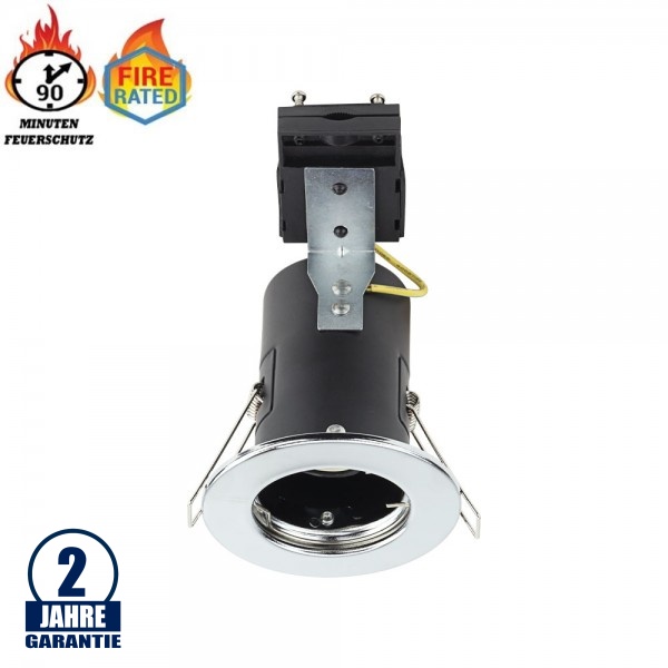 Einbaurahmen für LED GU10 Rund Fixiert Chrom IP20 Einbaurahmen für LED GU10 Rund Fixiert Chrom IP20