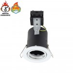 Einbaurahmen für LED GU10 Rund Schwenkbar Weiß IP20 Einbaurahmen für LED GU10 Rund Schwenkbar Weiß IP20