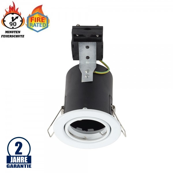 Einbaurahmen für LED GU10 Rund Schwenkbar Weiß IP20 Einbaurahmen für LED GU10 Rund Schwenkbar Weiß IP20