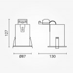 Einbaurahmen für LED GU10 Rund Fixiert Chrom IP65 Wassergeschützt Einbaurahmen für LED GU10 Rund Fixiert Chrom IP65 Wassergeschützt