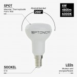 6W LED E14 R50 Spot Kunststoff Kaltweiß 6W LED E14 R50 Spot Kunststoff Kaltweiß