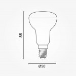 6W LED E14 R50 Spot Kunststoff Kaltweiß 6W LED E14 R50 Spot Kunststoff Kaltweiß