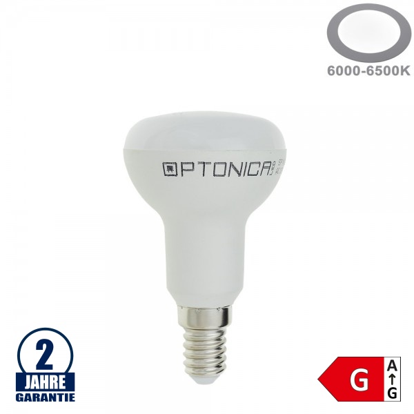 6W LED E14 R50 Spot Kunststoff Kaltweiß 6W LED E14 R50 Spot Kunststoff Kaltweiß