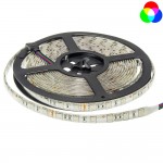 60SMD/m 14,4W/m 24V LED Streifen 5050 RGB Spritzwassergeschützt 1m