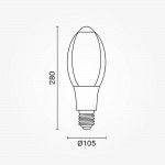 50W LED E40 Kolbenlampe Kunststoff Kaltweiß 50W LED E40 Kolbenlampe Kunststoff Kaltweiß