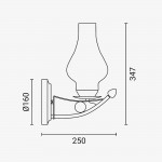 LED Laterne 5W SMD Bronze Retro für Wandmontage LED Laterne 5W SMD Bronze Retro für Wandmontage