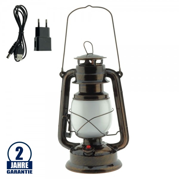LED Laterne 3W SMD Bronze mit Akku LED Laterne 3W SMD Bronze mit Akku