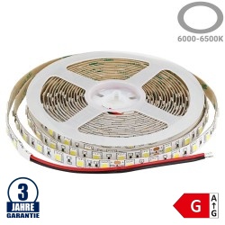 60SMD/m 16W/m 24V Professional LED Streifen 5054 Kaltweiß 1m