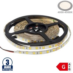 60SMD/m 16W/m 24V Professional LED Streifen 5054 Neutralweiß Spritzwassergeschützt 1m