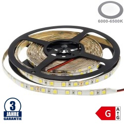 60SMD/m 16W/m 24V Professional LED Streifen 5054 Kaltweiß Spritzwassergeschützt 1m