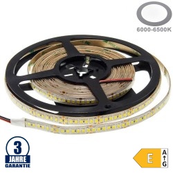 196SMD/m 20W/m 24V Professional LED Streifen 2835 Kaltweiß Spritzwassergeschützt 1m