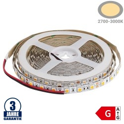 60SMD/m 16W/m 24V Professional LED Streifen 5054 Warmweiß 1m